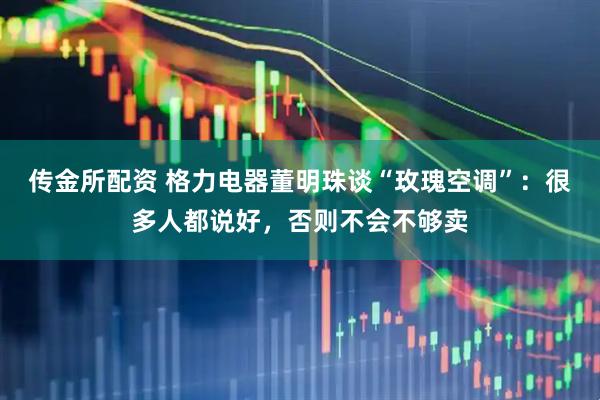 传金所配资 格力电器董明珠谈“玫瑰空调”：很多人都说好，否则不会不够卖