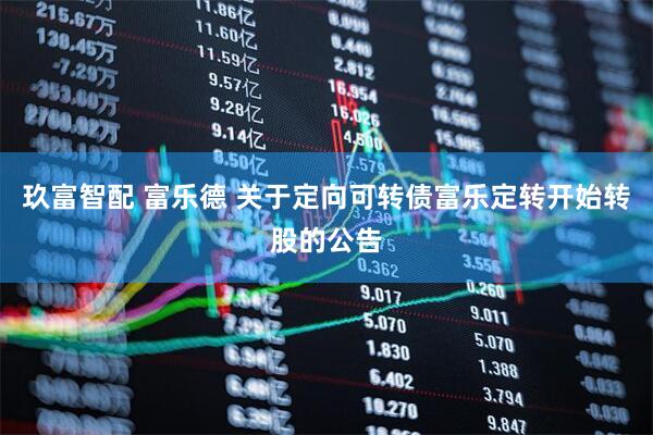 玖富智配 富乐德 关于定向可转债富乐定转开始转股的公告